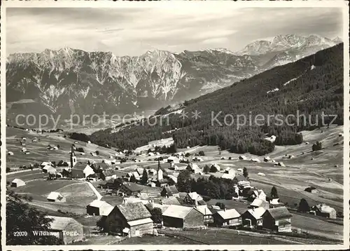 Wildhaus SG Gesamtansicht mit Alpenpanorama