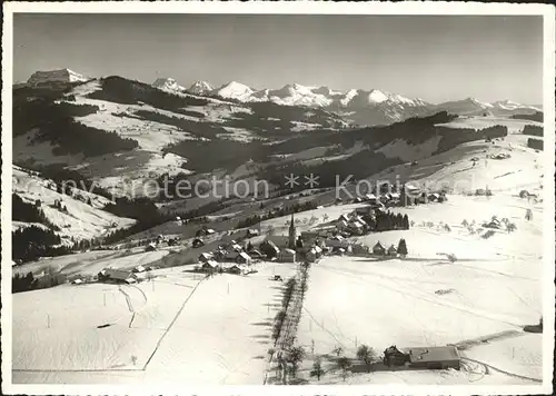 Hemberg SG Fliegeraufnahme Kurort Blick gegen Churfirsten / Hemberg /Bz. Toggenburg