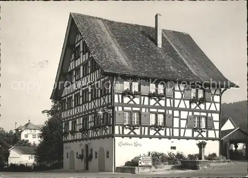 Waldkirch SG Gasthaus Kreuz Fachwerkhaus Kat. Waldkirch