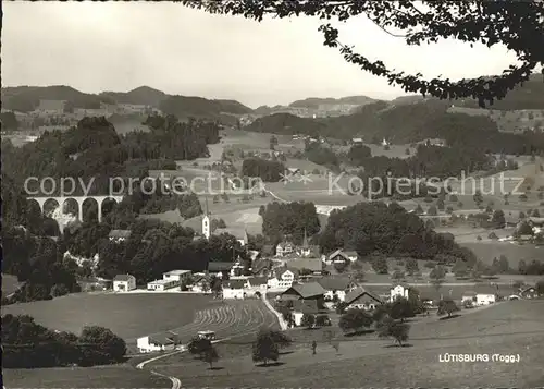 Luetisburg Gesamtansicht mit Viadukt Kat. Luetisburg