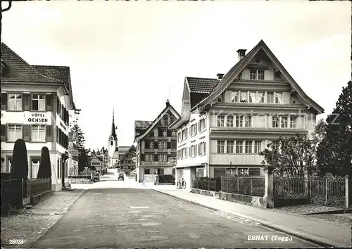 Ebnat Kappel Ortsstrasse Hotel Ochsen Kirche Kat. Ebnat Kappel