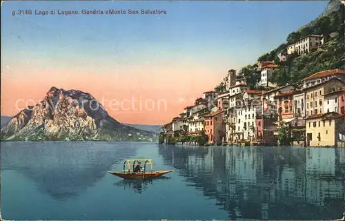 Gandria Lago di Lugano et Monte San Salvatore Kat. Gandria