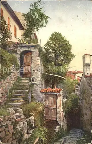 Gandria Lago di Lugano Gasse Kat. Gandria