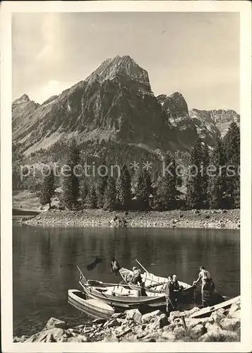 Naefels Uferpartie am Obersee Bootsfahrt Berggasthaus Kat. Naefels