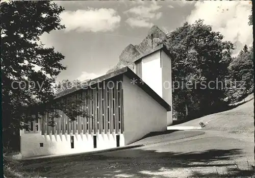 Braunwald GL Neue evangelische Bergkirche Kat. Braunwald