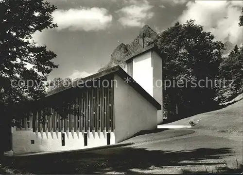 Braunwald GL Neue evangelische Bergkirche Kat. Braunwald