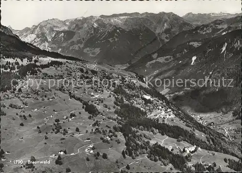 Braunwald GL Panorama mit Alpen Kat. Braunwald