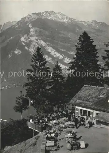 Filzbach Cafe Kerenzer Berghus Walensee Alpenpanorama Kat. Filzbach