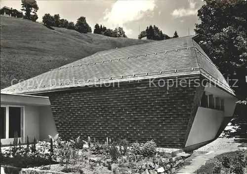 Braunwald GL Haus Bergfrieden Kapelle Kat. Braunwald