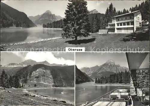 Naefels Berghaus Obersee Terrasse Alpenpanorama Kat. Naefels