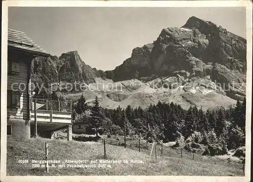 Mollis Berggasthaus Alpenroesli auf Mullernalp Kat. Mollis