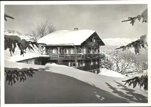 Braunwald GL Ferienhaus Heuerberg Winterimpressionen Kat. Braunwald