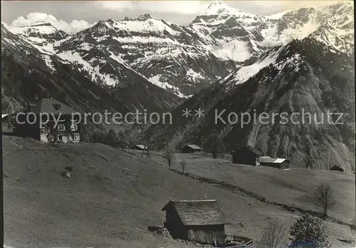 Braunwald GL Cafestube Muellerberg Berghuette Alpenpanorama Kat. Braunwald