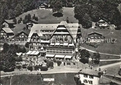 Braunwald GL Hotel Alpenblick Fliegeraufnahme Kat. Braunwald