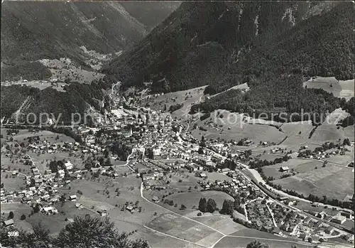 Schwanden GL Blick ins Tal Kat. Schwanden GL