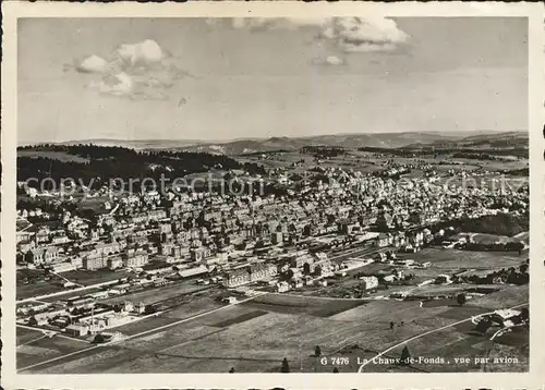 La Chaux de Fonds Vue par avion Kat. La Chaux de Fonds