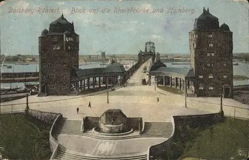 Duisburg Ruhr Rheinbruecke Homberg Strassenbahn Schiff / Duisburg /Duisburg Stadtkreis