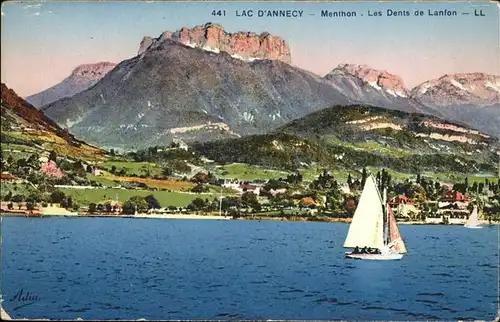 wz01496 Annecy Haute-Savoie Menthon Kategorie. Annecy Alte Ansichtskarten