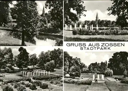 Zossen Stadtpark Springbrunnen Kat. Zossen