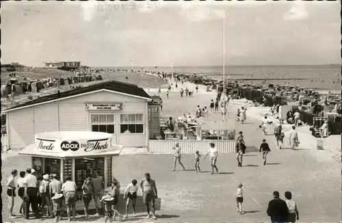 Cuxhaven Doese Stramd Koerbe Menschen Strandbad Kugelbake Kat. Cuxhaven