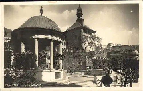 Karlsbad Eger Schlossbrunnen Kat. Karlovy Vary