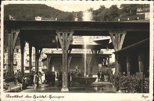 Karlsbad Eger Springbrunnen Kat. Karlovy Vary