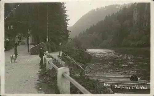 Karlsbad Eger Hans Heiling Fluss Boote Kat. Karlovy Vary