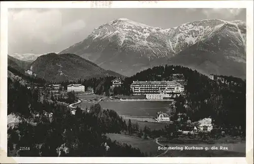 Semmering Kurhaus Rax Kat. Semmering