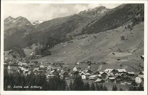 St Anton Arlberg Teilansicht Sankt Anton Arlberg / St. Anton am Arlberg /Tiroler Oberland