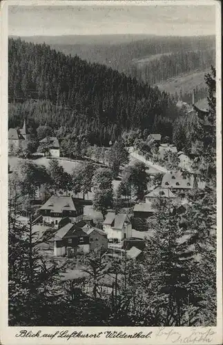 Wildenthal Eibenstock Blick auf Luftkurort Wildenthal Kat. Eibenstock