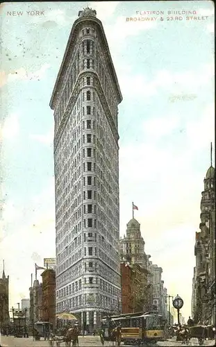 New York City Flatiron Building Broadway / New York /