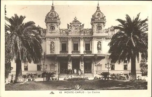 wz89539 Monte-Carlo Casino Kategorie. Monte-Carlo Alte Ansichtskarten