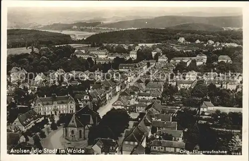 Arolsen Bad Fliegeraufnahme "Die Stadt im Walde" / Bad Arolsen /Waldeck-Frankenberg LKR