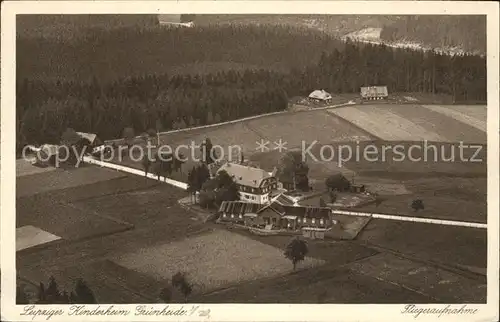 Gruenheide Vogtland Leipziger Kinderheim Fliegeraufnahme Luftbild Nr. 2395 / Auerbach /Vogtlandkreis LKR