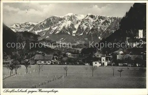 Oberflintsbach Inn gegen Kaisergebirge / Flintsbach a.Inn /Rosenheim LKR