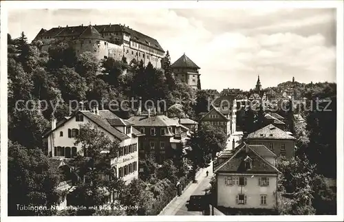 Tuebingen Neckarhalde mit Blick a. Schloss / Tuebingen /Tuebingen LKR