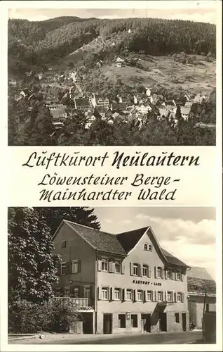 Neulautern Wilh. Wagner Gasthof  / Wuestenrot /Heilbronn LKR