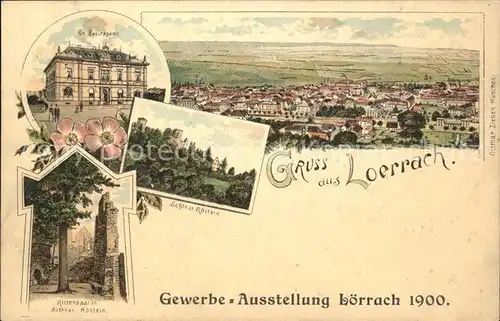 Loerrach Gr. Bezirksamt Rittersaal Schloss Roetteln  / Loerrach /Loerrach LKR