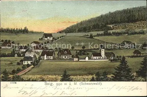 Saig Schwarzwald Litho / Lenzkirch /Breisgau-Hochschwarzwald LKR