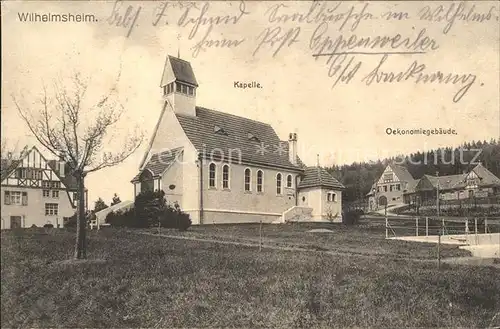 Wilhelmsheim Kapelle oekonomiegebaeude / Oppenweiler /Rems-Murr-Kreis LKR