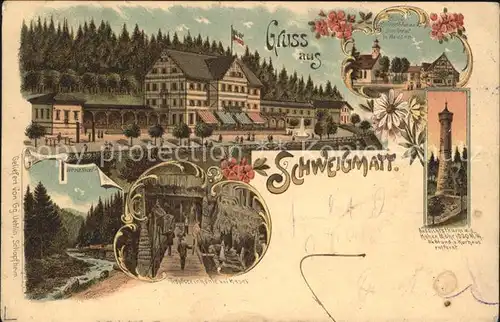 Schopfheim Schwigmatt Werathal Litho Aussichtsthurm / Schopfheim /Loerrach LKR