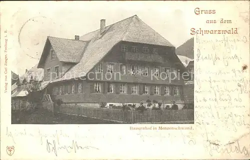 Menzenschwand Bauernhof  / St. Blasien /Waldshut LKR