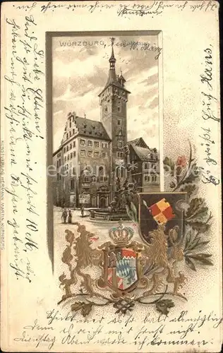 Wuerzburg Kirche Wappen / Wuerzburg /Wuerzburg LKR