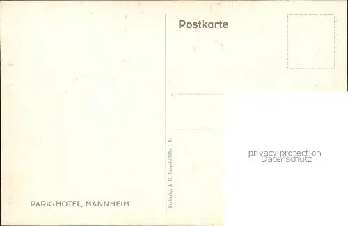 Mannheim Parkhotel / Mannheim /Mannheim Stadtkreis