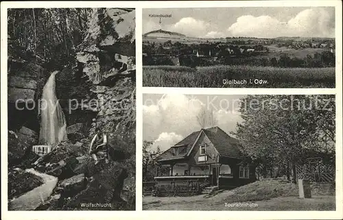 Oberdielbach Wolfsschlucht Touristenheim Franz Geier / Waldbrunn /Neckar-Odenwald-Kreis LKR