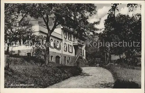 Unterdielbach Gasthaus Zur Wolfsschlucht / Eberbach /Heidelberg Stadtkreis