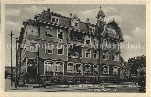 Bad Duerrheim Kurheim Waldblick / Bad Duerrheim /Schwarzwald-Baar-Kreis LKR