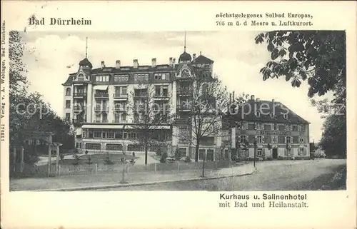 Bad Duerrheim Kurhaus Salinenehotel / Bad Duerrheim /Schwarzwald-Baar-Kreis LKR