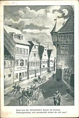 Neckargemuend Kuenstlerkarte / Neckargemuend /Heidelberg Stadtkreis