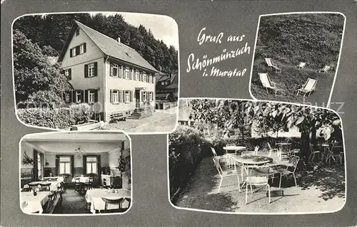 Schoenmuenzach Gasthaus Pension zum gruenen Wald / Baiersbronn /Freudenstadt LKR